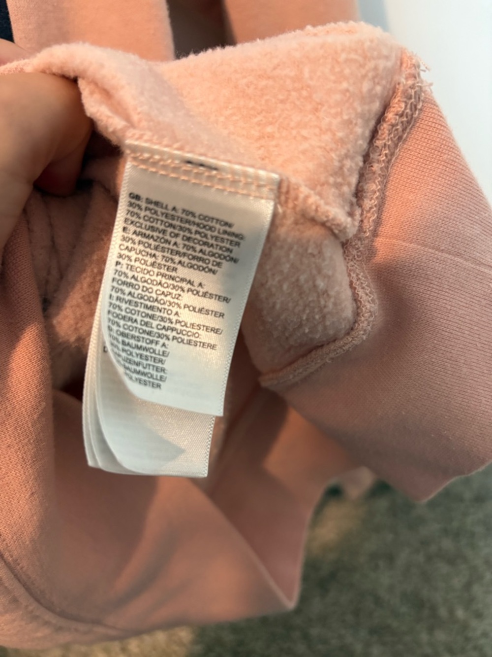 The North Face Dusty Pink Logo Hooded Sweatshirt - Picture 5 of 6